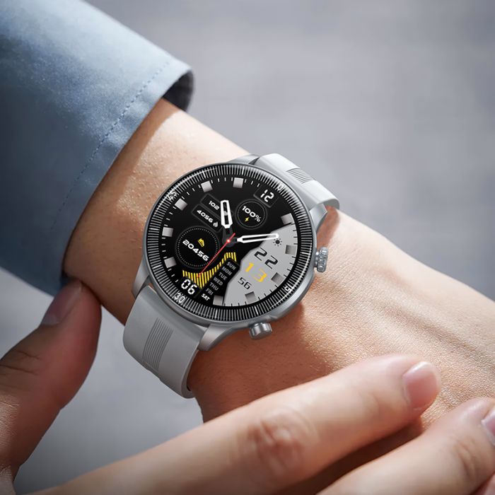 Смарт-годинник HOCO Y31 37mm, 250 mAh, Smart sports watch(call version) Silver (6942007654104)