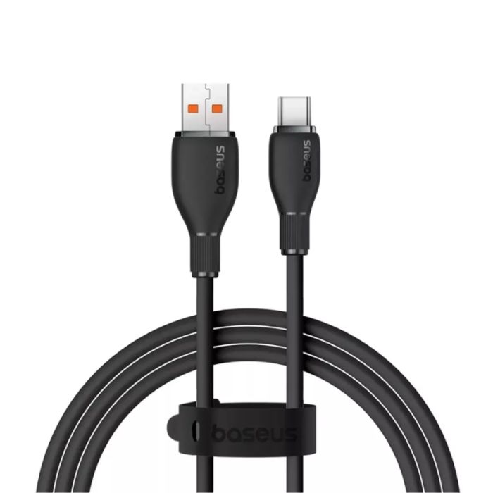 Кабель Baseus Pudding Series Fast Charging Cable USB to Type-C 100W 2m Cluster Black (P10355703111-01)