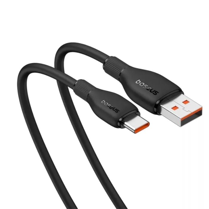 Кабель Baseus Pudding Series Fast Charging Cable USB to Type-C 100W 2m Cluster Black (P10355703111-01)