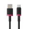 Кабель Baseus Dura Series Fast Charging Cable USB to Type-C 60W 2m Red+Black (P10377802U01-03)