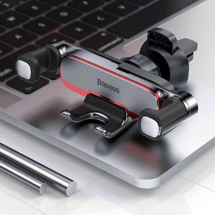 Автотримач для телефона Baseus Mr Hui Gravity Car Mount Silver (SUYL-HU0S)