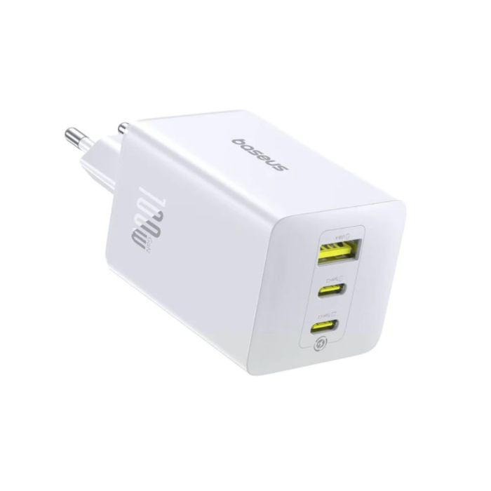 Мережевий зарядний пристрій Baseus EnerFill FE11 Fast Charger 2C+U 100W EU Moon White (P10182102213-00)