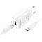 Мережевий зарядний пристрій з кабелем HOCO C134A Solid single-port charger set(Type-C) White (6942007621366)