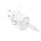 Мережевий зарядний пристрій з кабелем HOCO C143A Benefit single port PD20W charger set(C to iP) White (6942007652070)
