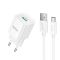 Мережевий зарядний пристрій з кабелем HOCO C145A Charm single port QC3.0 charger set(Type-C) White (6942007630238)
