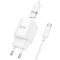 Мережевий зарядний пристрій з кабелем HOCO C145A Charm single port QC3.0 charger set(Type-C) White (6942007630238)