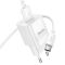 Мережевий зарядний пристрій з кабелем HOCO C145A Charm single port QC3.0 charger set(Type-C) White (6942007630238)