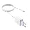 Мережевий зарядний пристрій з кабелем HOCO C81A Asombroso single port charger set(Type-C) White (6931474727961)