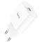 Мережевий зарядний пристрій з кабелем HOCO C94A Metro single port PD20W charger White (6931474762177)