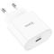 Мережевий зарядний пристрій з кабелем HOCO C94A Metro single port PD20W charger White (6931474762177)