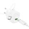 Мережевий зарядний пристрій з кабелем HOCO CS52A 18W Surplus single-port QC3.0 charger set(Type-C) White (6942007631471)