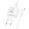 Мережевий зарядний пристрій з кабелем HOCO CS52A 18W Surplus single-port QC3.0 charger set(Type-C) White (6942007631471)