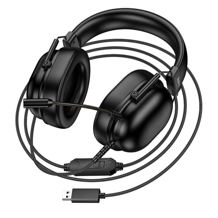 Навушники ігрові HOCO W113 Dynamic USB7.1 channel gaming headphones Black (6942007664127)