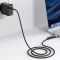 Кабель ACEFAST C22-05 USB-C to USB-C / magnetic aluminum alloy charging data cable Black (6974316285151)