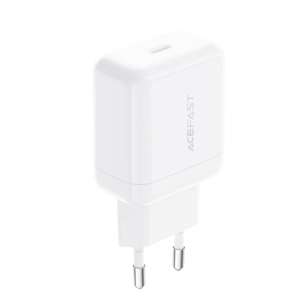 Мережевий зарядний пристрій ACEFAST A130 PD20W single USB-C charger White (6974316284659)