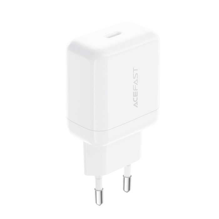 Мережевий зарядний пристрій ACEFAST A130 PD20W single USB-C charger White (6974316284659)