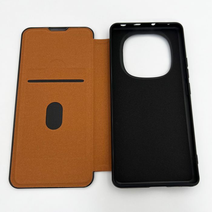 Чохол для смартфона Leather Premium for Xiaomi Redmi Note 14 Pro 4G Brown (LPRRmNt14Pro4GBrown)
