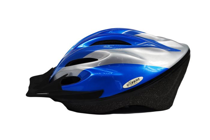 Шолом велосипедний "GOOD BIKE" M 56-58 см сіро/синій (88854/6-IS)