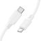 Кабель BOROFONE BX115 Lotto 60W silicone charging data cable C to C White (6941991119699)