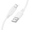 Кабель BOROFONE BX115 Lotto silicone charging data cable Micro White (6941991119651)