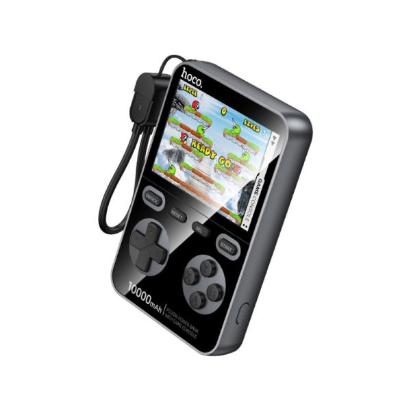 Зовнішній акумулятор HOCO Q47 Shine PD20W power bank with game console(10000mAh) Metal Gray (6942007664332)