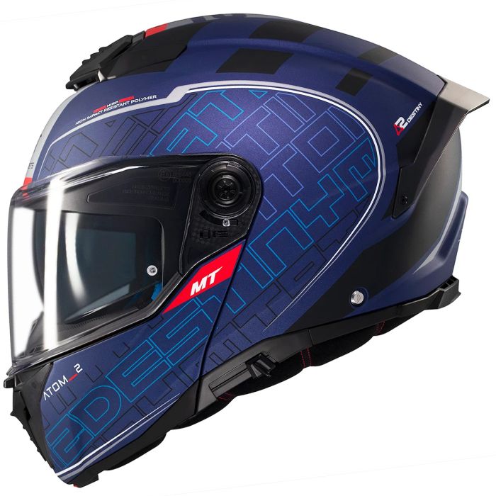 Мотошолом MT ATOM 2 SV DESTINY C7 Matt Blue M