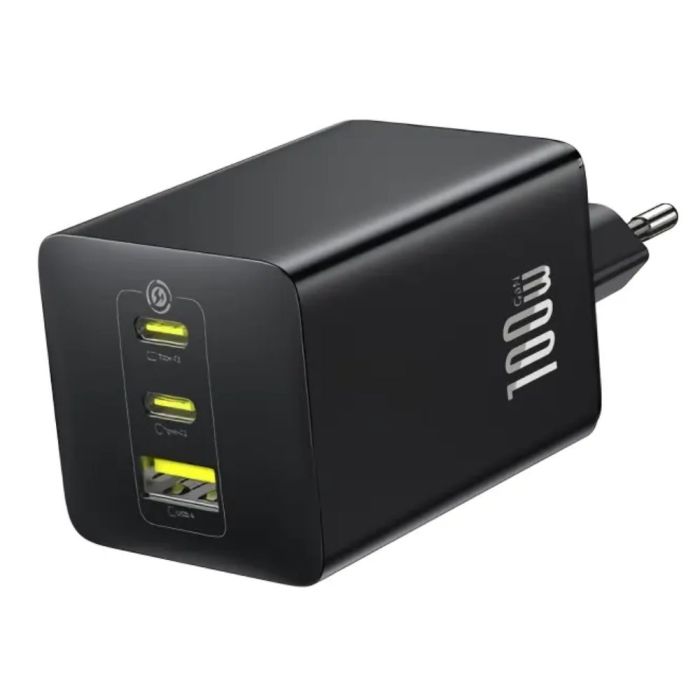 Мережевий зарядний пристрій -Baseus EnerFill FE11 Fast Charger 2C+U 100W EU Cosmic Black (P10182102123-00)