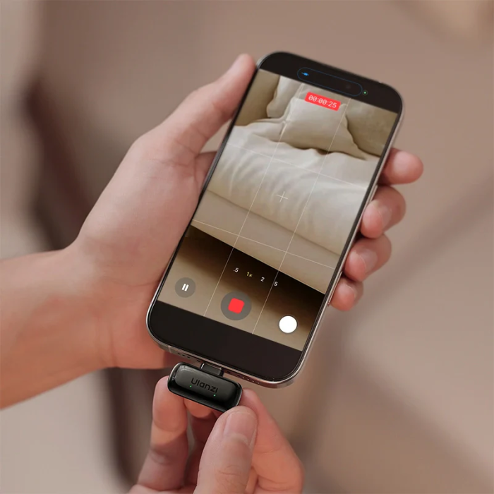 Бездротова мікрофонна система Ulanzi A200 Mini Mic dual-mic (Type-C) Black (A046)