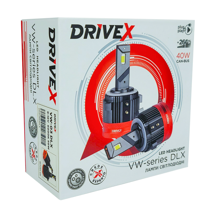 LED лампи автомобільні DriveX VW-01 LED 40W 6000K H7 Volkswagen