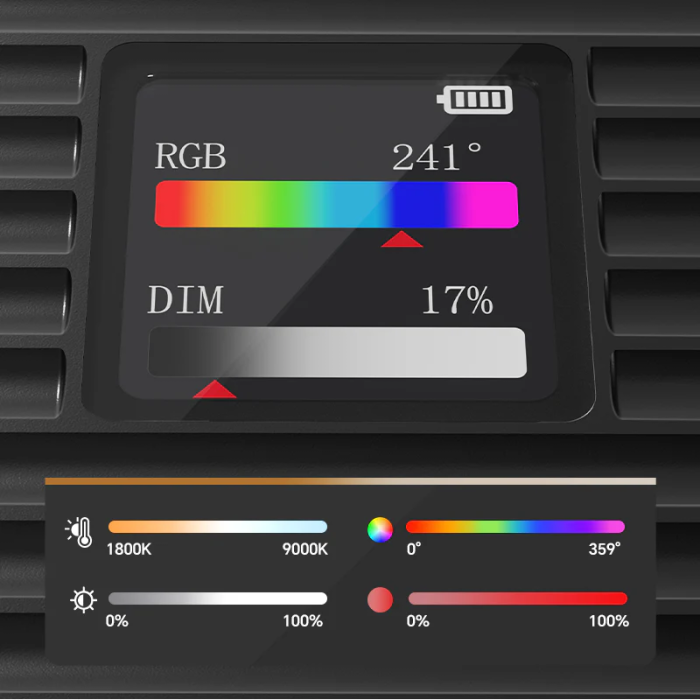 Накамерне світло Ulanzi K20 RGB 20W  Panel light (L207)