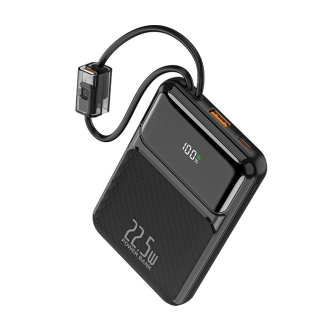 Зовнішній акумулятор WUW Y158 （PD22.5W quick charge) 10000mAh Black (Y158)