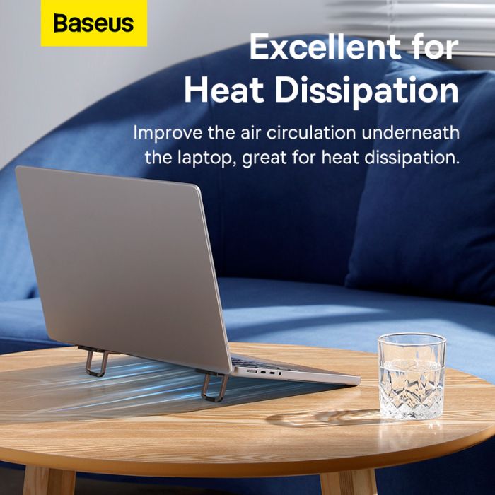 Підставка для ноутбука Baseus Slim Laptop Kickstand （2pcs）Grey (LUZC000013)