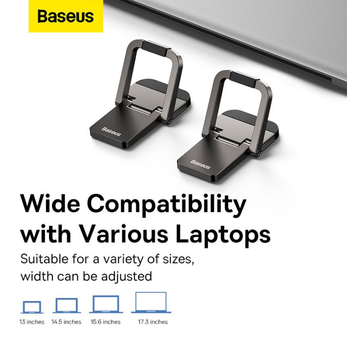 Підставка для ноутбука Baseus Slim Laptop Kickstand （2pcs）Grey (LUZC000013)