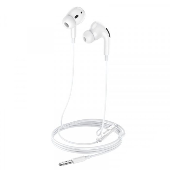 Навушники дротові HOCO M101 Pro Crystal (3.5mm) White (6931474782380)