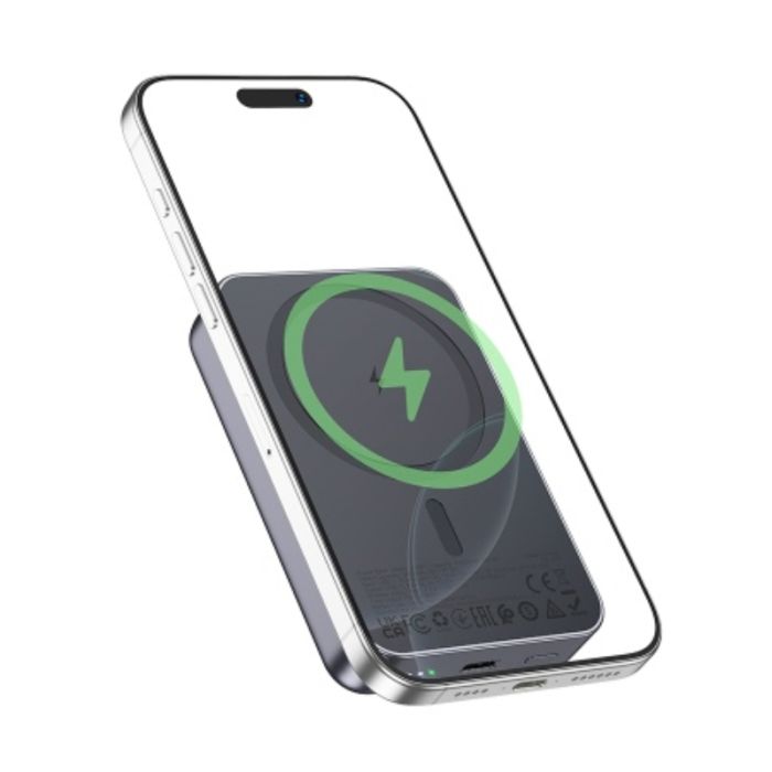 Зовнішній акумулятор HOCO J160A Original PD20W magnetic power bank(10000mAh) Black (6942007664097)