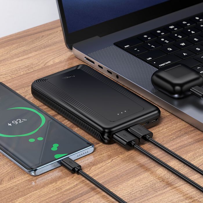 Зовнішній акумулятор HOCO J165 Honey power bank(10000mAh) Black (6942007666299)