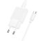 Мережевий зарядний пристрій з кабелем HOCO N72 Speed single-port PD20W ultra-thin charger set(C to C)(EU) (6942007661140)
