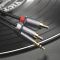 Аудіокабель HOCO UPA10 3.5mm male to double lotus RCA, TPE, 1.5m, Metal Gray (6957531078142)