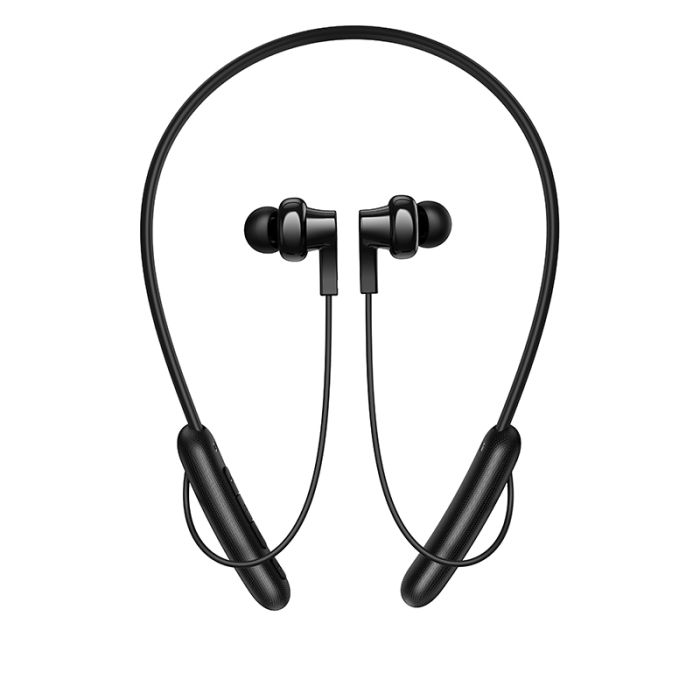 Бездротові спортивні навушники HOCO ES75 Niya neck-hanging BT headset Black (6942007654524)