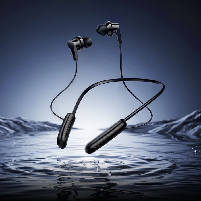 Бездротові спортивні навушники HOCO ES75 Niya neck-hanging BT headset Black (6942007654524)