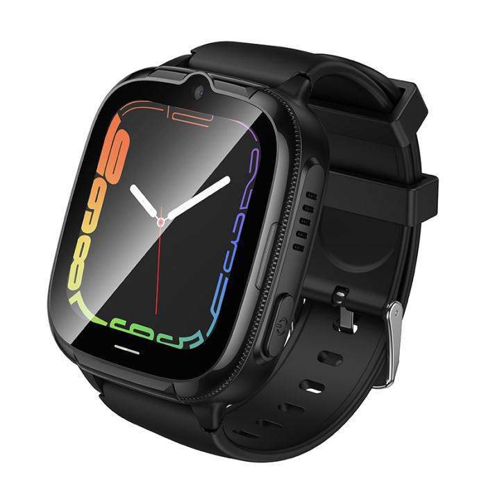 Дитячий смарт-годинник HOCO Y106 4G 46mm. 730 mAh children phone watch Black (6942007658690)