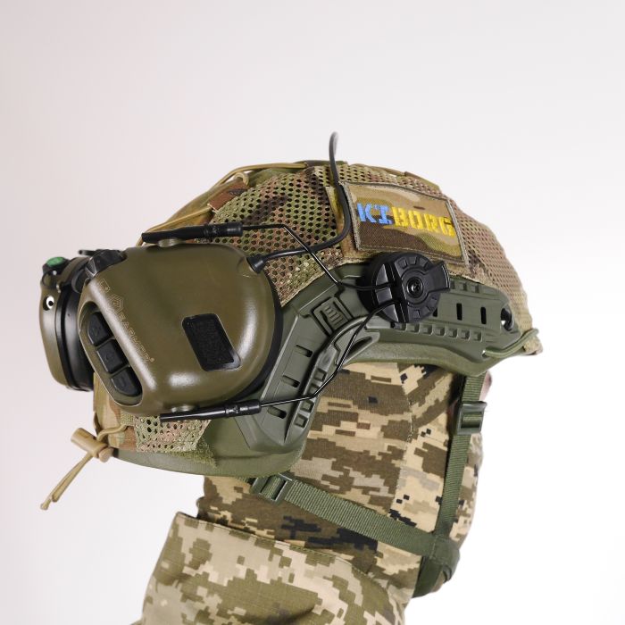 Тактические наушники EARMOR M31Н с креплением Олива