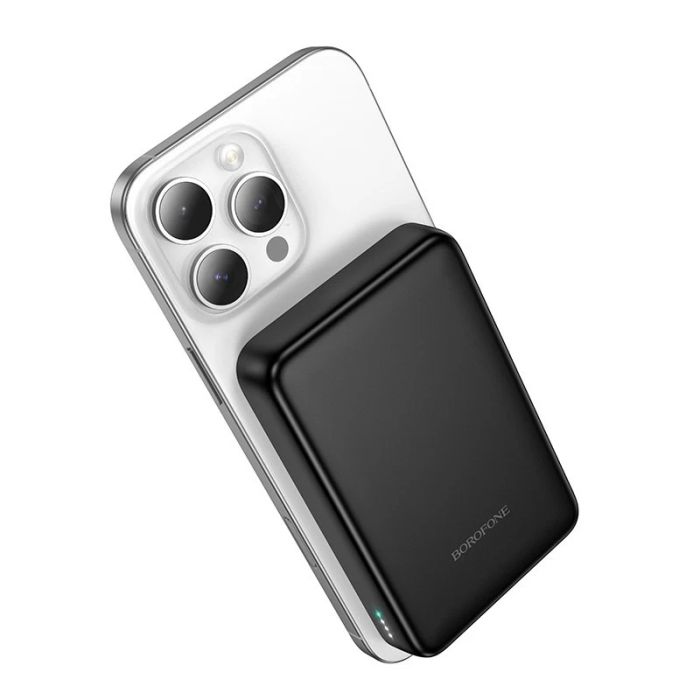 Зовнішній акумулятор BOROFONE BJ82A Dawn PD20W magnetic power bank(10000mAh) Black (6941991124808)