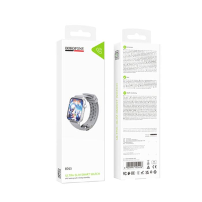 Смарт-годинник BOROFONE BD15 46mm. 200 mAh. IP67 Smart watch(call version) silver (6941991125416)