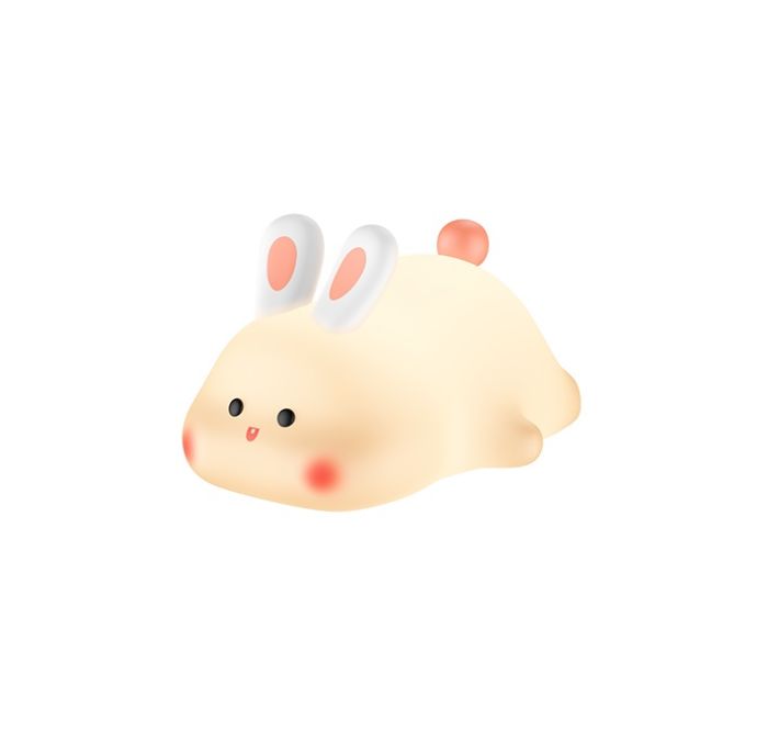 Світильник HOCO HX16 2W. 1200 mAh. Silicone lamp Rabbit (6942007672764)