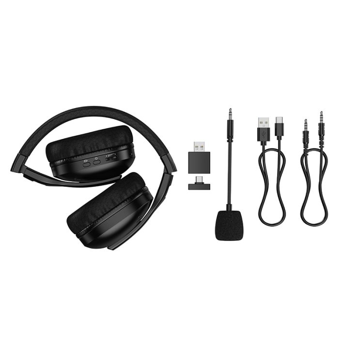 Навушники ігрові HOCO W114 Magic four-mode gaming headphones Black (6942007671439)