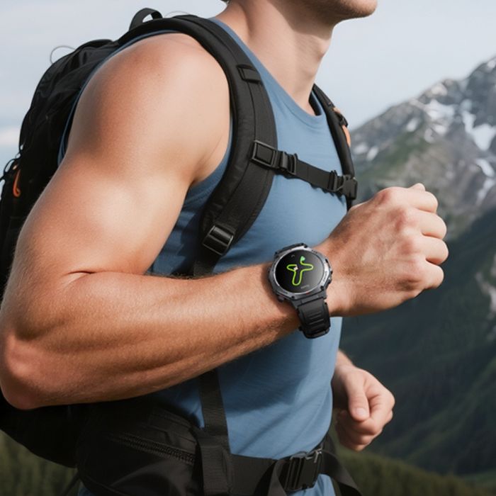 Смарт-годинник HOCO Y37 AMOLED 36mm. 520 mAh. GPS sports watch(call version) Black (6942007666046)