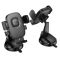 Автотримач для телефона HOCO H76 Crown one-button car holder(center console) Black Metal Gray (6942007646918)