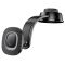 Автотримач для телефона з БЗП HOCO HW31 Crown magnetic wireless charging car holder(center console) Black Metal Gray (6942007646932)