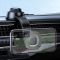 Автотримач для телефона з БЗП HOCO HW31 Crown magnetic wireless charging car holder(center console) Black Metal Gray (6942007646932)